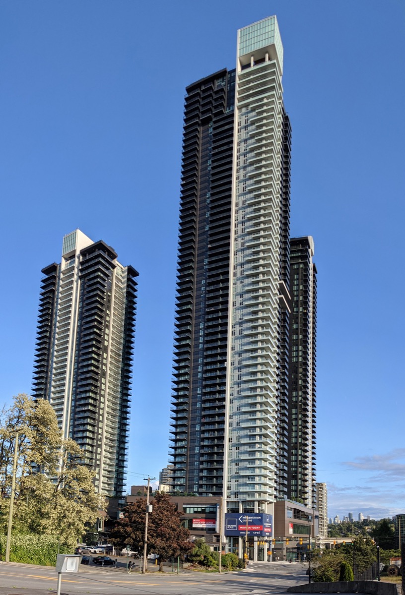 Two Gilmore Place, a 64-storey residential tower in Burnaby, British Columbia.